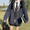スクールカーディガン カーディガン学生 学生服 ニットカーディガン セーター トップス 長袖 Vネック レディース ガールズ 女子高生 女子中学生 高校生 中学...