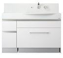 Aベンチワゴンタイプ1000mm 壁だし水栓セット 扉A PV-C100BCTーW 超はじくリンコートあり