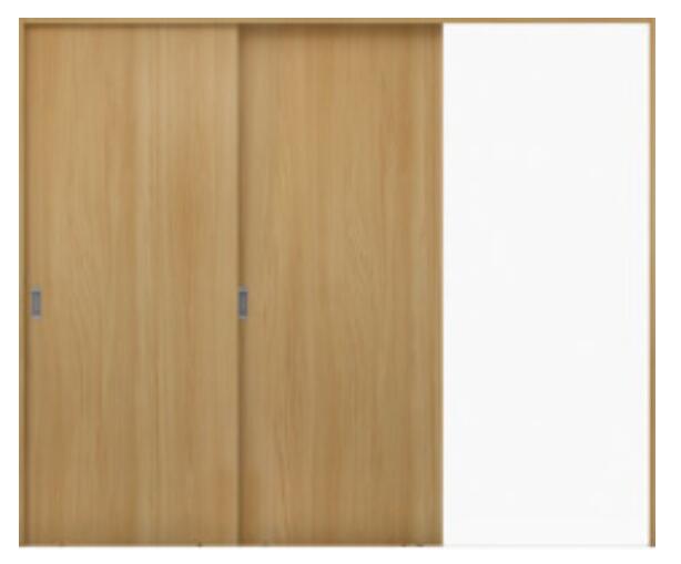 室内ドア 2枚片引きドア 引戸 ドア本体+枠セット DIY リフォーム 2枚片引き戸 建具 固定枠・ケーシング..