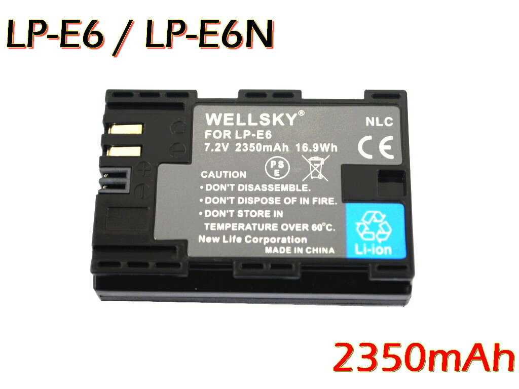 LP-E6 LP-E6N LP-E6NH 互換バッテリー 純正充電器で充電可能 残量表示可能 純正品と同じよう使用可能 Canon キヤノン イオス EOS 80D 6D Mark II R BG-E6 BG-E7 BG-E9 BG-E11 BG-R10 EOS R7 EOS R6 Mark II