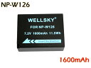 NP-W126S NP-W126 互換バッテリー 1600mAh 純正 充電器 で充電可能 残量表示可能 純正品と同じよう使用可能 FUJIFILM 富士フィルム X100V X-T4 X-T10 X-A10 X-T1 X-Pro1 X-M1 X-E2 X-E1 X-A2 X100F X-T20 X-E3 X-T3 X-T30 X-A7 X-H1 FinePix HS30 EXR FinePix HS50 EXR