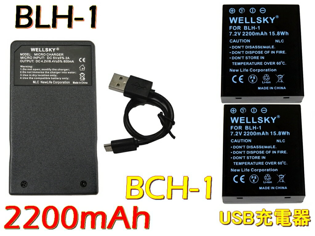 BLH-1 互換バッテリー 2200mAh 2個 超軽量 U