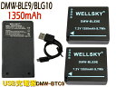 DMW-BLE9 DMW-BLG10 互換バッテリー 2個 超軽量 USB 急速 互換充電器 バッテリーチャージャー DMW-BTC9 DMW-BTC12 1個 3点セット 純正品と同じよう使用可能 残量表示可能 Panasonic パナソニック LUMIX ルミックス DMC-GX7 Mark II DMC-TZ85