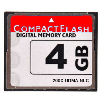 東芝製チップ 採用オリジナルブランド Compact Flash CFカード コンパクトフラッシュ 4GB 200X 200倍速 UDMA対応