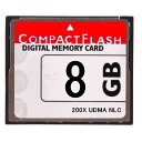 東芝製チップ 採用オリジナルブランド Compact Flash CFカード コンパクトフラッシュ 8GB 200X 200倍速 UDMA対応