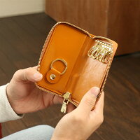 【名入れ可能送料無料】オイルレザースマートキーケース本革オリジナルキーポーチキーリング鍵入れ鍵ケースカード収納大容量メンズレディース彼氏彼女ペアギフト可愛いおしゃれシンプル誕生日プレゼントバレンタイン