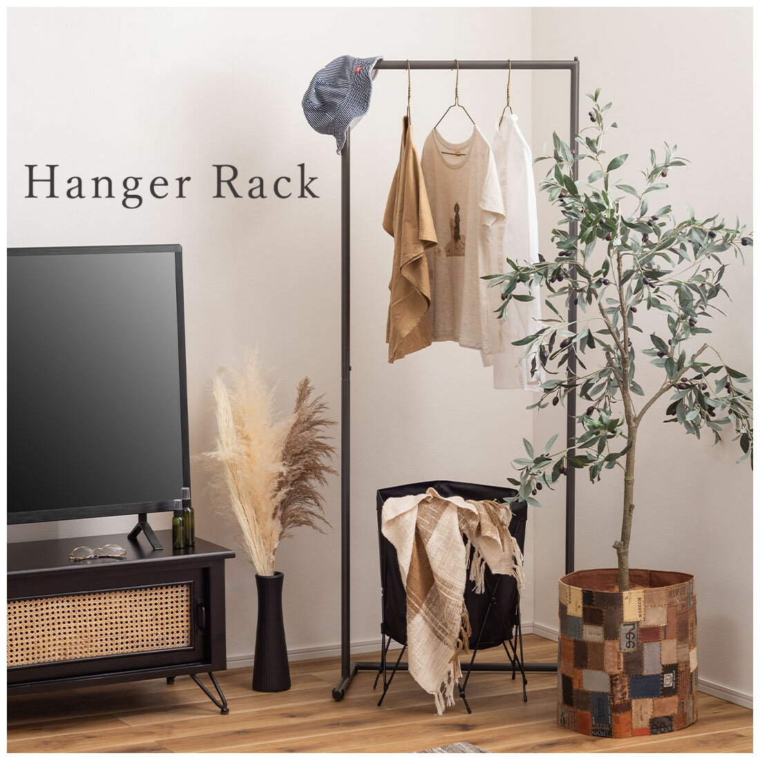 ハンガー ハンガーラック コートハンガー ハンガー コート掛け 衣類収納 収納家具 洋服掛け ポールハンガー スチール 高さ162 シンプル ディスプレイ ショップ アパレル 新生活 ホワイト ダークグレー