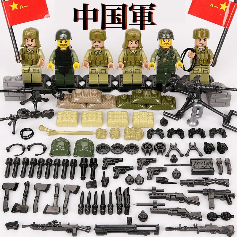 ★商品説明★ご覧頂きありがとうございます。 第二次世界大戦の中国軍のミニフィグのレゴ互換品セットです。 正規品ではありませんがLEGO対応サイズなのでお手元のレゴブロックと組み合わせて遊ぶことができます。 ☆ミニフィグ6体 ☆武器大量セット...