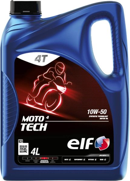 ELF MOTO 4 TECH 10W50 4L ~ 3 4Xg[NGWp2֗pIC 213950