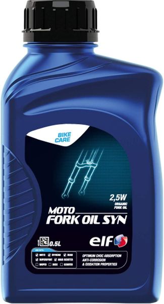 ELF エルフ MOTO FORK OIL SYN 2.5W 2輪用フォークオイル 0.5L × 16缶 213968