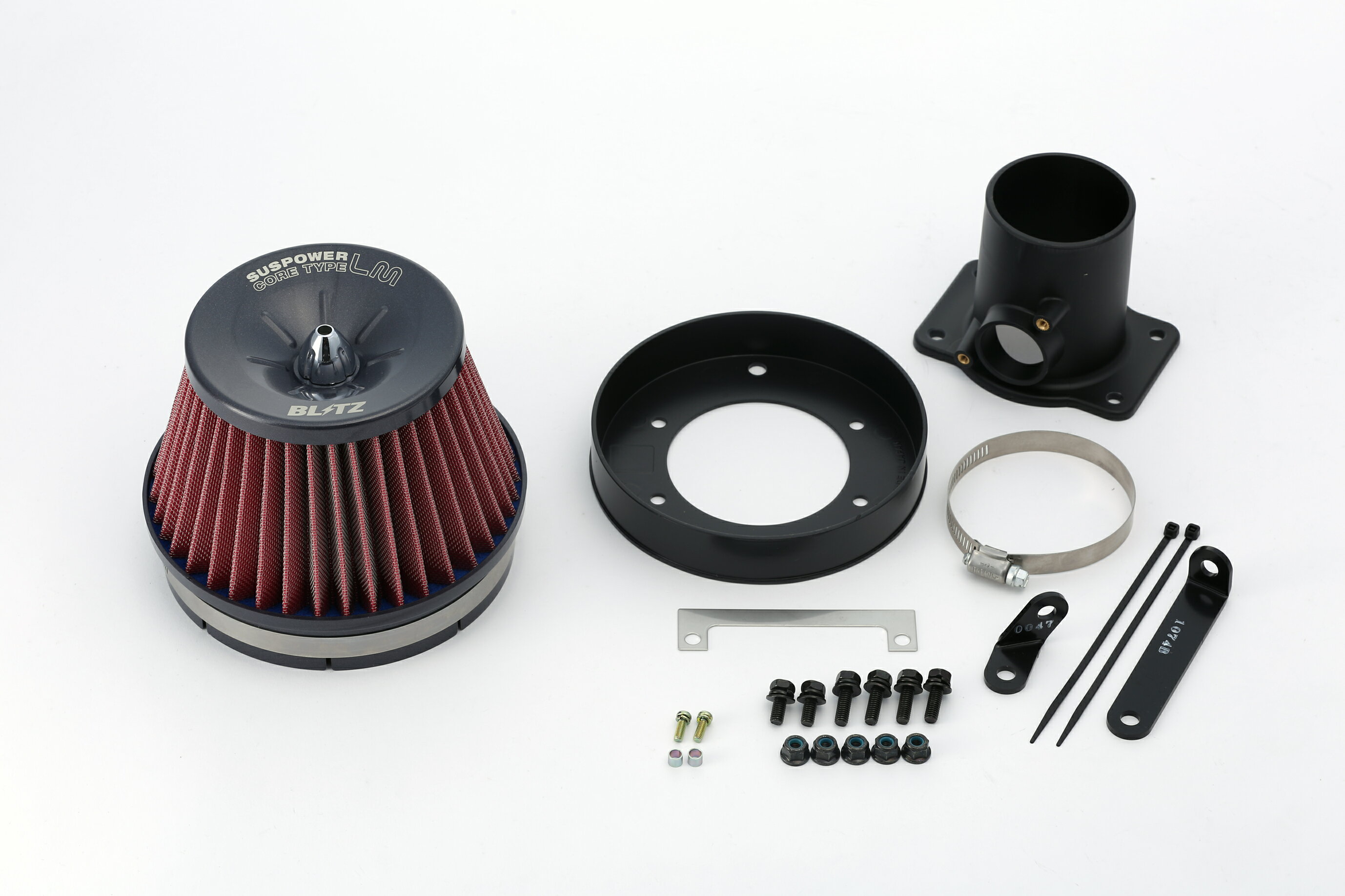 BLITZ SUS POWER CORE TYPE LM RED トヨタ カローラスパシオ COROLLA SPACIO 2001/05- ZZE122N 59066