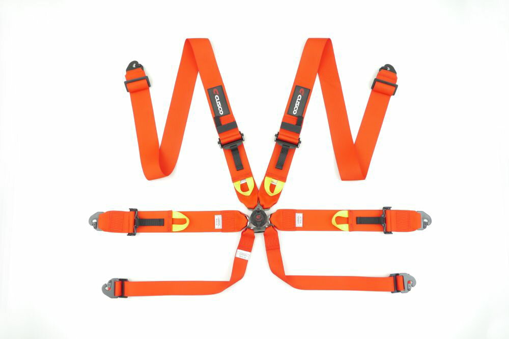 クスコ レーシングハーネス 6-Point 赤 00B CRH N6RD