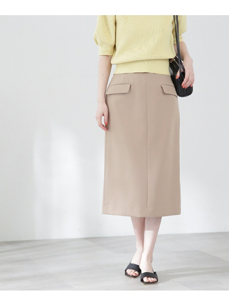 【SALE／60%OFF】フラップポケットハイウエストタイトスカート《S Size Line》 N. Natural Beauty Basic エヌ ナチュラルビューティーベーシック* スカート その他のスカート グレー カーキグリーン ブルー【RBA_E】【送料無料】[Rakuten Fashion]
