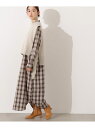 ニットベストセットチェックワンピース N. Natural Beauty Basic エヌ ナチュラルビューティーベーシック* ワンピース・ドレス ワンピース ...