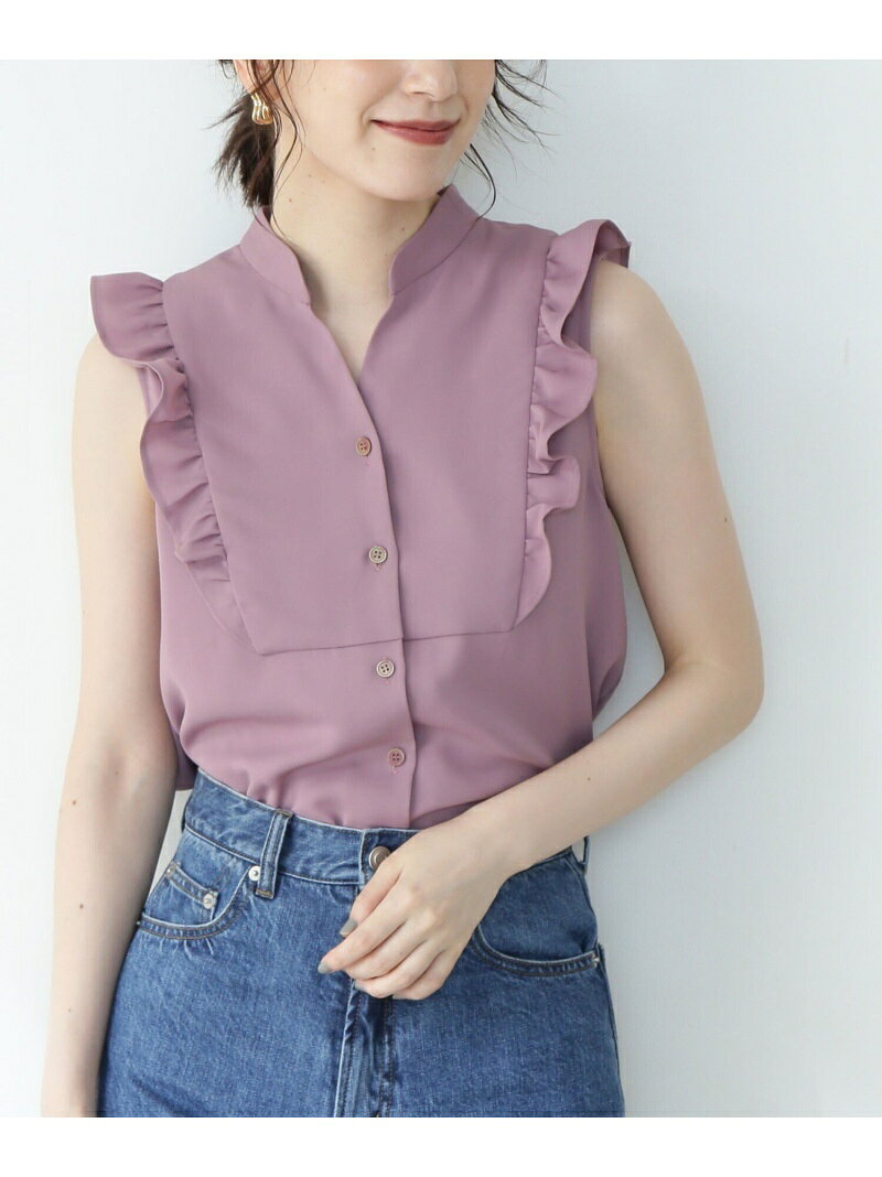 【SALE／40%OFF】ガルーダドビーショルダーフリルブラウス N. Natural Beauty Basic エヌ ナチュラルビューティーベーシック* トップス シャツ・ブラウス ピンク ホワイト ブラック【RBA_E】【送料無料】[Rakuten Fashion]