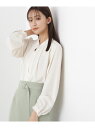 スタンドカラーフロントタックブラウス 24SS N. Natural Beauty Basic エヌ ナチュラルビューティーベーシック トップス シャツ ブラウス ホワイト グレー イエロー ブルー【送料無料】 Rakuten Fashion