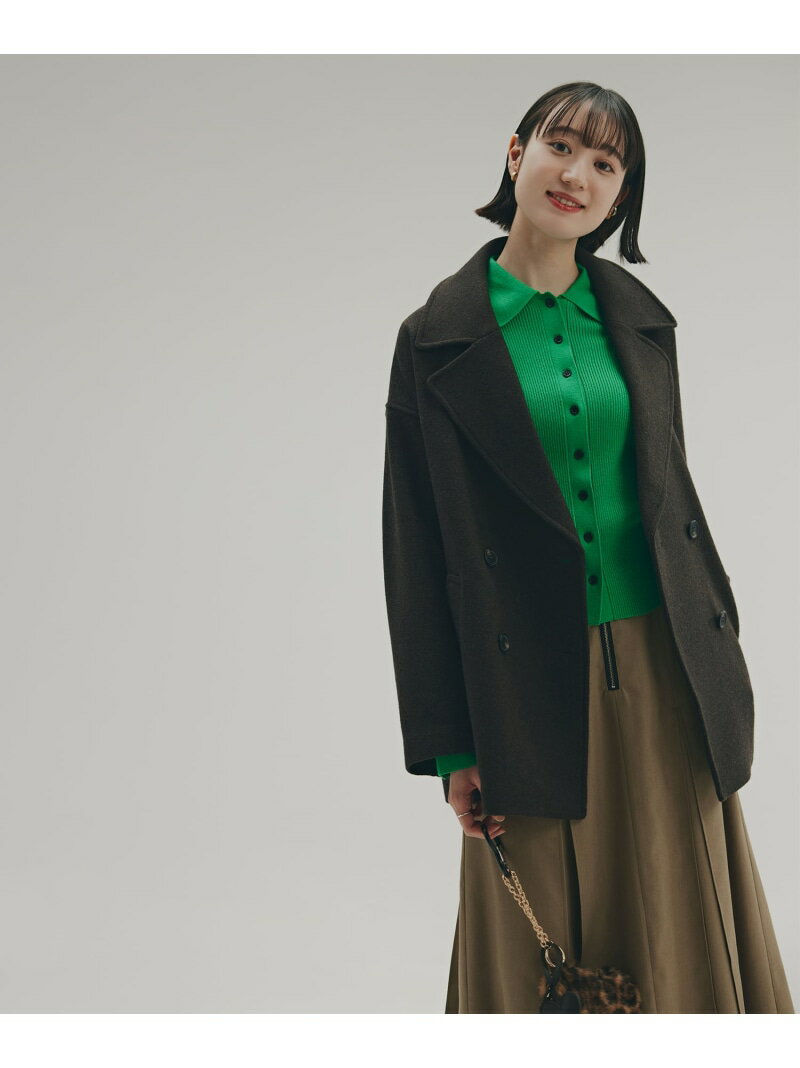 ミドルPコート《ブラウン×ゴールドボタン:LUMINE・LUCUA・official site限定》 N. Natural Beauty Basic エヌ ナチュラルビューティーベーシック* ジャケット・アウター ブルゾン・ジャンパー ホワイト ブラウン ゴールド イエロー【送料無料】[Rakuten Fashion]