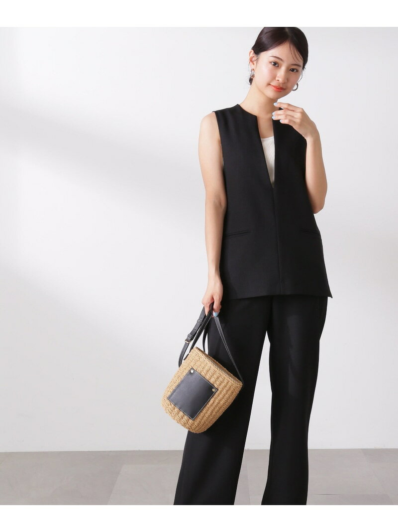 TRジレセットアップ N. Natural Beauty Basic エヌ ナチュラルビューティーベーシック* ワンピース・ドレス ワンピース ベージュ ブラウン ブラック【送料無料】[Rakuten Fashion]