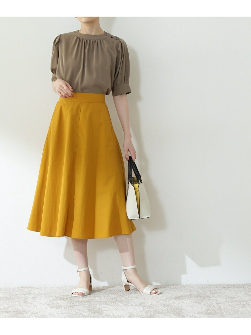 【SALE／30%OFF】タスランカラーフレアスカート《S Size Line》 N. Natural Beauty Basic エヌ ナチュラルビューティーベーシック* スカート その他のスカート イエロー ネイビー ピンク【RBA_E】【送料無料】[Rakuten Fashion]