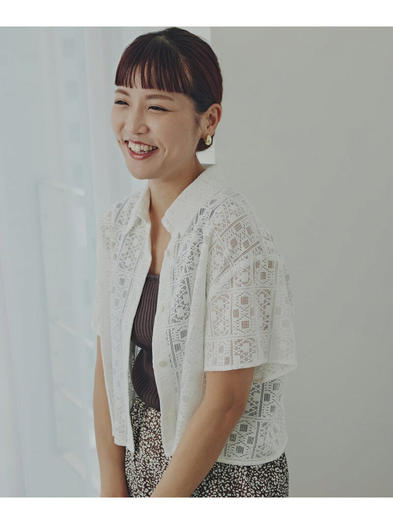 Rakuten - 【SALE／50%OFF】クロップドレースシャツ N. Natural Beauty Basic エヌ ナチュラルビューティーベーシック* トップス シャツ・ブラウス ブラウン ホワイト ブラック【RBA_E】【送料無料】[Rakuten Fashion]