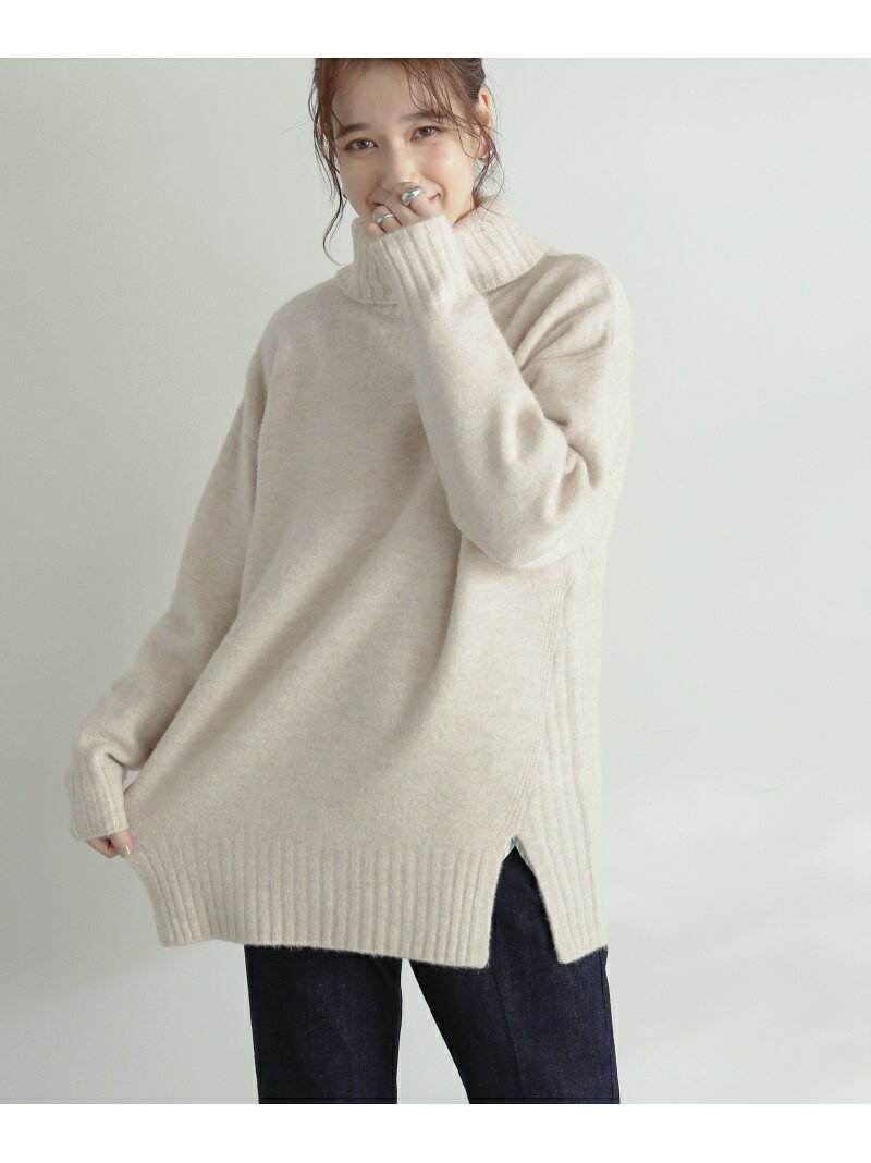 【SALE／60%OFF】タートルネックオーバーニット N. Natural Beauty Basic エヌ ナチュラルビューティーベーシック* トップス ニット ブルー イエロー ブラウン オレンジ【RBA_E】【送料無料】[Rakuten Fashion]