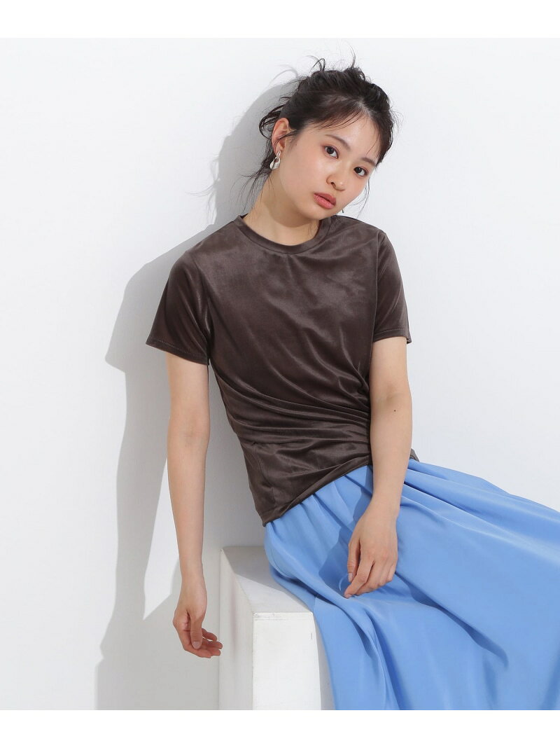 Rakuten - 【SALE／60%OFF】ベロアTシャツ N. Natural Beauty Basic エヌ ナチュラルビューティーベーシック* トップス カットソー・Tシャツ ネイビー ブラウン ベージュ【RBA_E】[Rakuten Fashion]