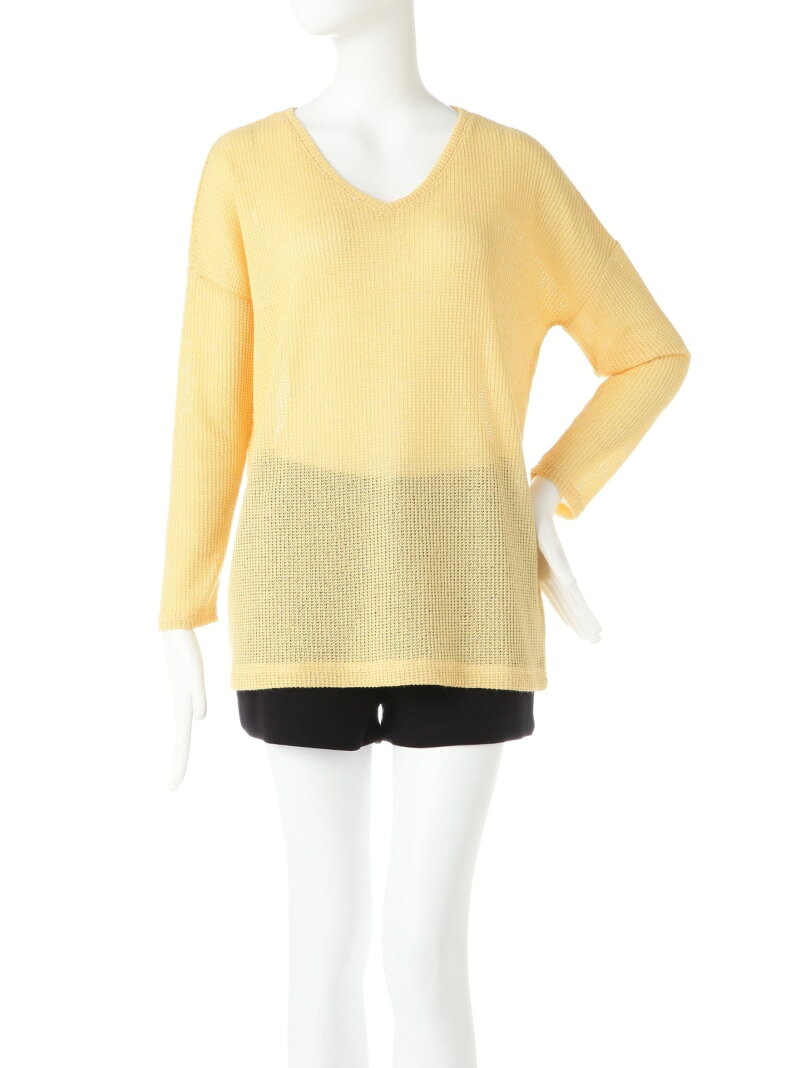 ニットソーチュニック N. Natural Beauty Basic エヌ ナチュラルビューティーベーシック* トップス カットソー・Tシャツ イエロー グレー ベージュ ブルー ホワイト【送料無料】[Rakuten Fashion]