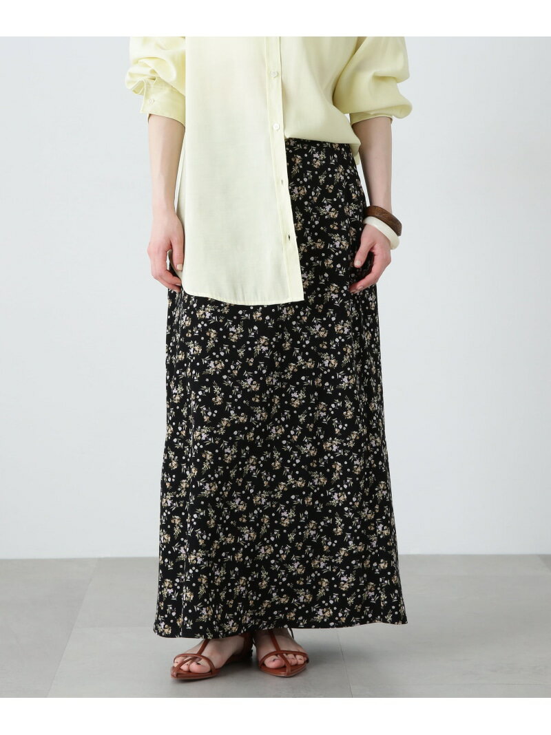 Rakuten - 【SALE／60%OFF】小花柄スカート N. Natural Beauty Basic エヌ ナチュラルビューティーベーシック* スカート その他のスカート ベージュ ブラック【RBA_E】【送料無料】[Rakuten Fashion]