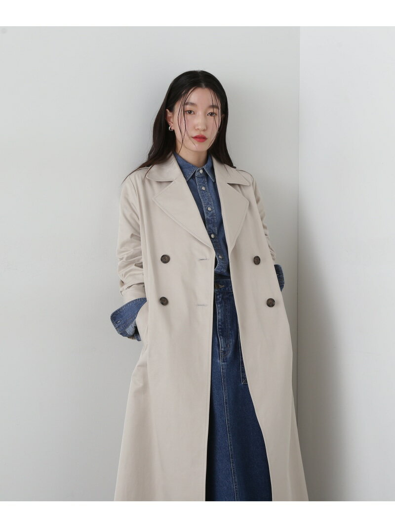 【SALE／50 OFF】ボックスシルエットトレンチコート N. Natural Beauty Basic エヌ ナチュラルビューティーベーシック ジャケット アウター その他のジャケット アウター ベージュ【RBA_E】【送料無料】 Rakuten Fashion