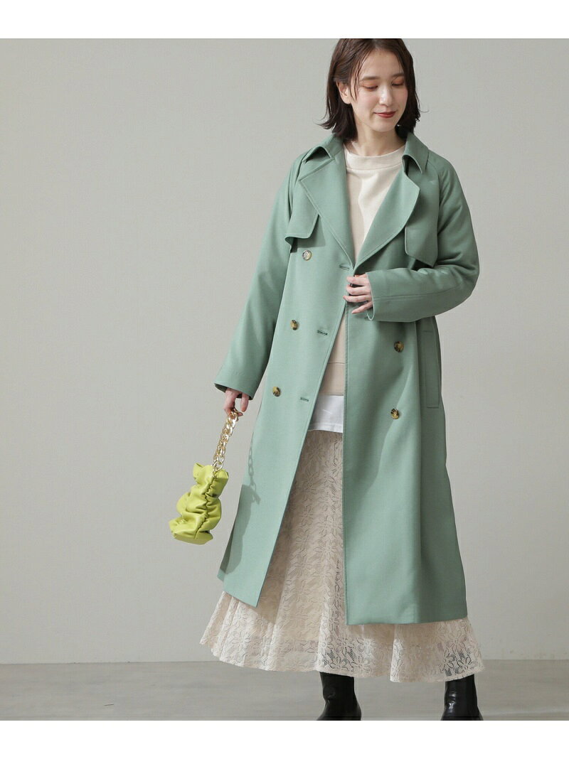 【SALE／40%OFF】TRタブルブレストトレンチコート《S Size Line》 N. Natural Beauty Basic エヌ ナチュラルビューティーベーシック* ジャケット・アウター その他のジャケット・アウター ベージュ グリーン【RBA_E】【送料無料】[Rakuten Fashion]