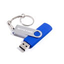 USBメモリ 128GB TypeC スマホ フラッシュドライブ Android iPhone15~ バックアップ USB2.0 2端子付 ブルー ■
