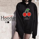 パーカー レディース メンズ スウェット パーカー プルオーバー hoodie 長袖 フード付き プルオーバー ペア カップル XS S M L XL XXL おしゃれ 大人かわいい フルーツ さくらんぼ チェリー cherry ゆるかわ 韓国