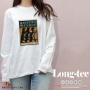 Tシャツ ロンT クルーネック 丸首 綿 長袖 カットソー レディース カットソー S M L XL XXL メンズ シンプルだから合わせやす 大人かわいい オシャレ ペア カップル リンクコーデ グラフィック ポスター イラスト 絵 クマ bear レトロ アニマル 古着系