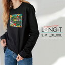 Tシャツ ロンT クルーネック 丸首 綿 長袖 カットソー レディース カットソー S M L XL XXL メンズ シンプルだから合わせやす 大人かわいい オシャレ ペア カップル リンクコーデ 花 夏 ボタニカル ハイビスカス バカンス パラダイス #PARADISe VACATION