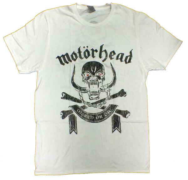 モーターヘッド「MARCH OR DIE WHITE」Tシャツ