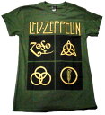 楽天バンドTシャツ NO-REMORSE【LED ZEPPELIN】レッドツェッペリン「GOLD SYMBOLS」Tシャツ