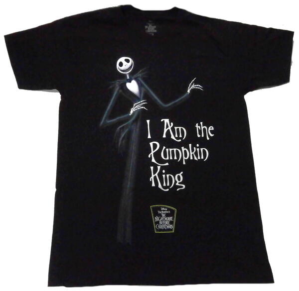 【THE NIGHTMARE BEFORE CHRISTMAS】ナイトメアビフォアクリスマス「PUMPKIN KING」Tシャツ