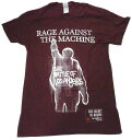 【RAGE AGAINST THE MACHINE】レイジ アゲインスト ザ マシン「T.B.O.L.A BURGUNDY」Tシャツ