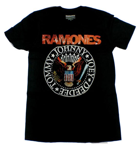【RAMONES】ラモーンズ「VINTAGE EAGLE SEAL」Tシャツ