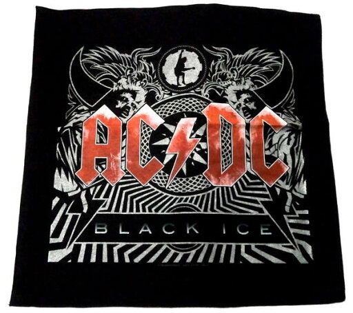 【AC/DC】エーシーディーシー「BLACK ICE」バンダナ 【AC/DC】エーシーディーシー「BLACK ICE」バンダナ