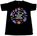 【THE NIGHTMARE BEFORE CHRISTMAS】ナイトメアビフォアクリスマス「CHARACTER FLIGHT」Tシャツ