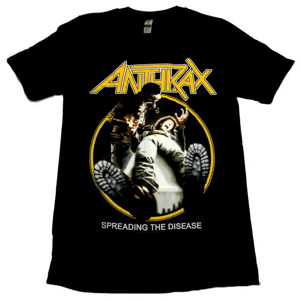 アンスラックス「SPEADING THE DISEASE TRACKS」Tシャツ