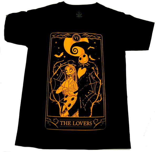 【THE NIGHTMARE BEFORE CHRISTMAS】ナイトメアビフォアクリスマス「JACK＆SALLY LOVERS」Tシャツ