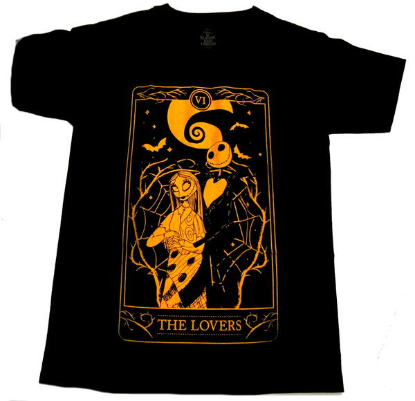【THE NIGHTMARE BEFORE CHRISTMAS】ナイトメアビフォアクリスマス「JACK＆SALLY LOVERS」Tシャツのサムネイル