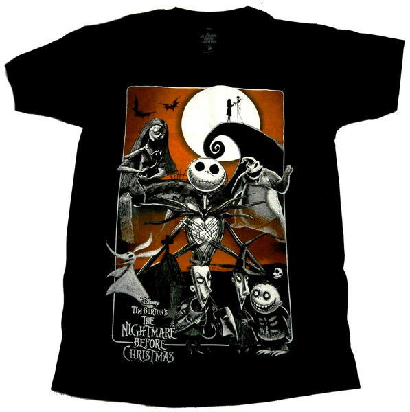 【THE NIGHTMARE BEFORE CHRISTMAS】ナイトメアビフォアクリスマス「ORANGE MOON」Tシャツ