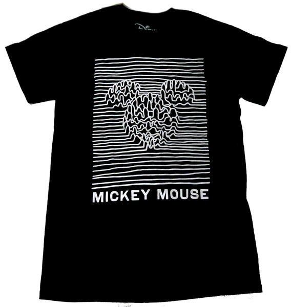 【MICKEY MOUSE】ミッキーマウス「UNKNOWN PLEASURES」Tシャツ