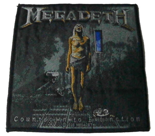 【MEGADETH】メガデス「COUNTDOWN TO EXTINCTION」布刺しゅうパッチ