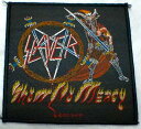 楽天バンドTシャツ NO-REMORSE【SLAYER】スレイヤー「SHOW NO MERCY」布刺しゅうパッチ