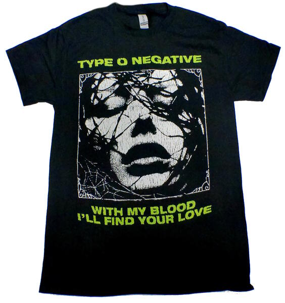 【TYPE O NEGATIVE】タイプ オーネガティブ「WITH MY BLOOD」Tシャツ