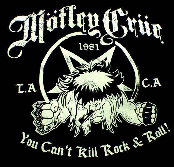 【MOTLEY CRUE】モトリークルー「YOU CAN'T KILL ROCK＆ROLL」Tシャツ